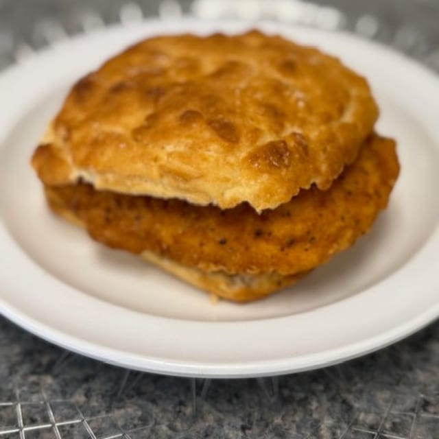 Spicy Chicken Biscuit.